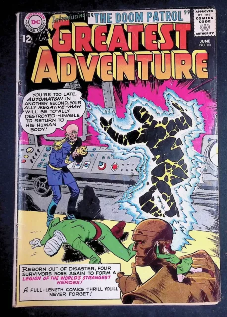 My Greatest Adventure #80 Silver Age DC Comics 1st Appearance Doom Patrol VG/F