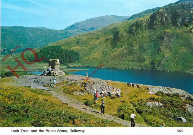 Picture Postcard:-Loch Trool, and the Bruce Stone, Galloway