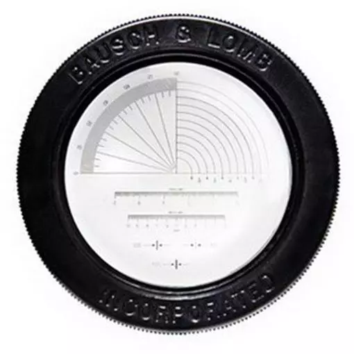 Bausch & Lomb General Purpose Scale For Measuring Magnifier 7X / 10X New