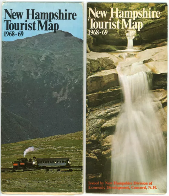 VINTAGE 19689 NEW Hampshire Official State Highway Department Tourist