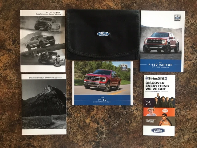 2023 FORD F150 Raptor SVT Supplemental Owners Guide Manual w/ Case ...
