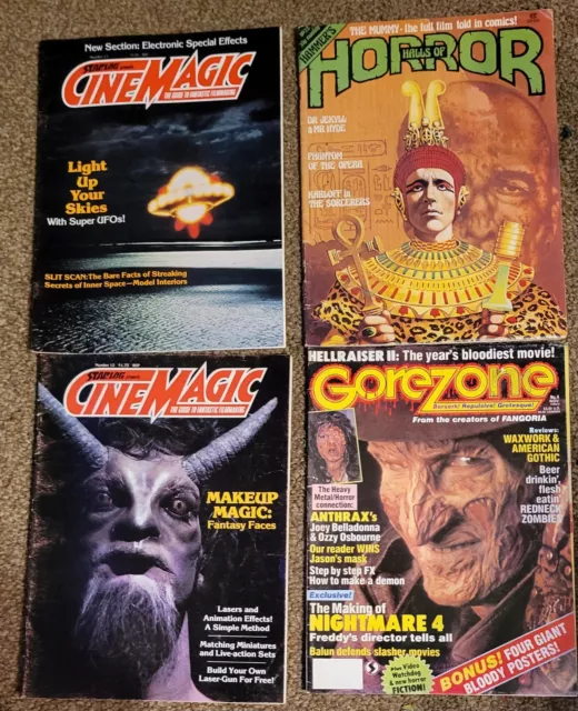 Horror Magazines Job lot x 4