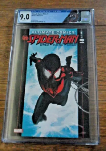 Ultimate Spider-Man #1 (2011) CGC 9.0 / 1st Print / Custom label / Miles Morales