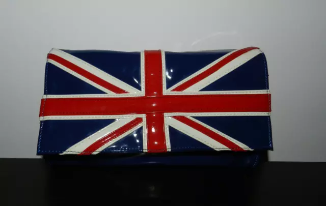 bolso de mano / diseño bandera UK / mujer / con solapa/ Poliuretano