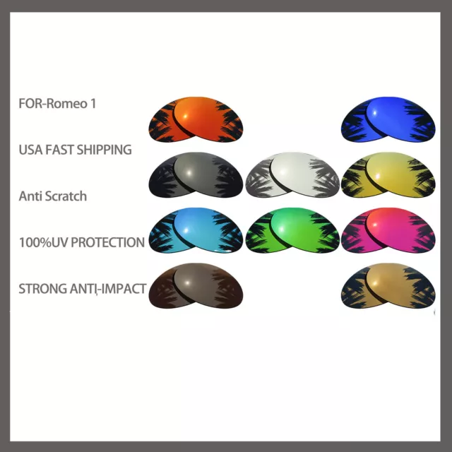 Replacement Polarized Lenses for-Oakley Romeo 1 Sunglasses Anti Scratch