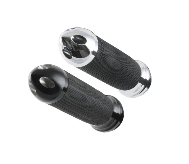 Bagger Nation GBU-FBW-C Custom Bullet Grips - Chrome