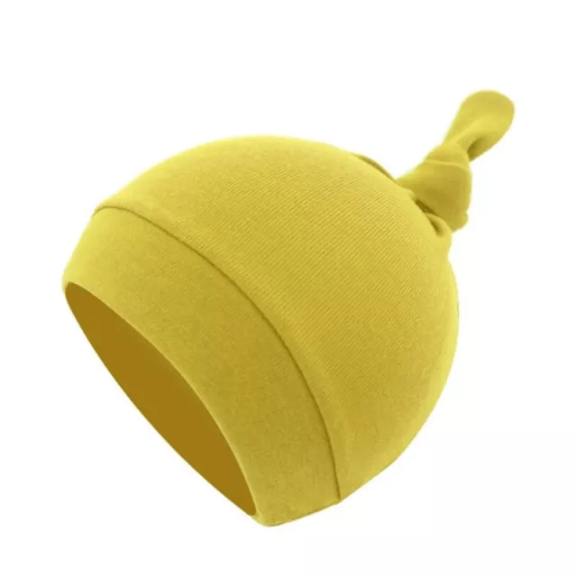 Baby Soft Cotton Hat  Newborn Infant Cute Tail Knot Beanie Cap Bonnet