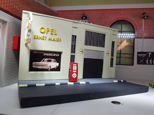 Façade Petit Garage Peugeot 1/87ᵉ HO Région & Compagnies FAC006-HO : modélisme et électronique