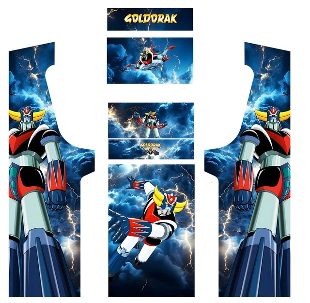 Stickers Goldorak pour Borne d'Arcade MAME - Revivez la Légende