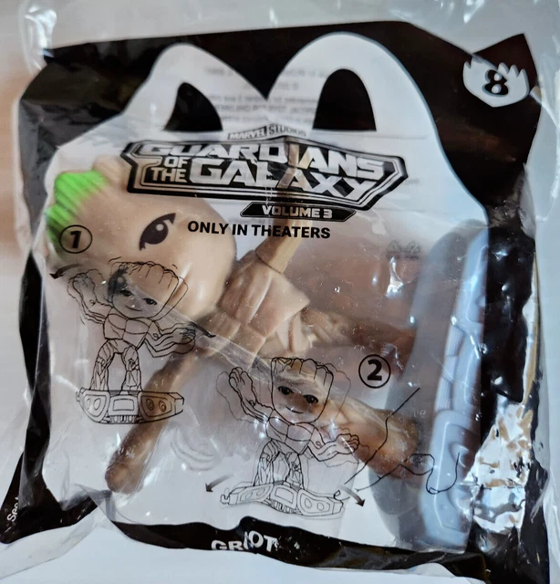 GUARDIANS OF THE Galaxy Vol 3 Groot McDonalds Happy Meal Toy NIP 4.99