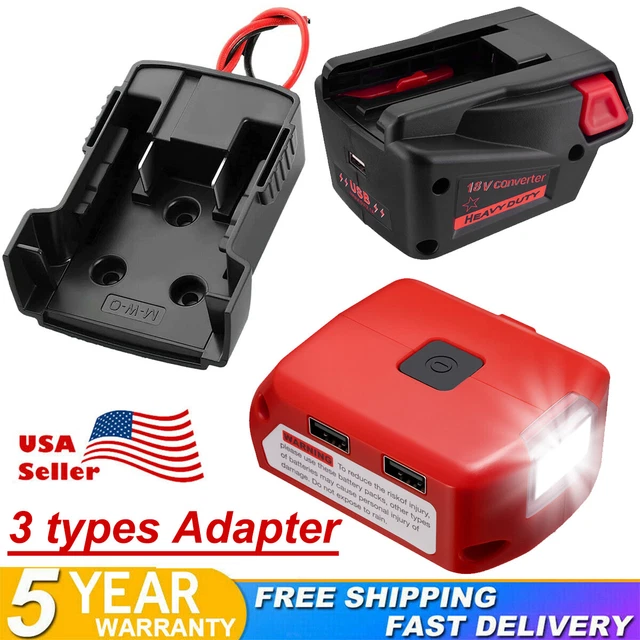 FOR MILWAUKEE M18 18V Battery DIY Adapter/USB Adapter/to V18 48111830