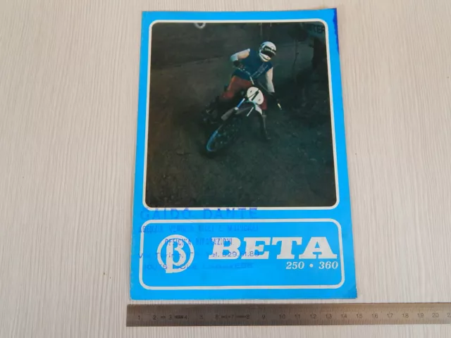 Depliant Originale Beta 250 360 Cr 250 350 Gs Cross Motocross Enduro Brochure