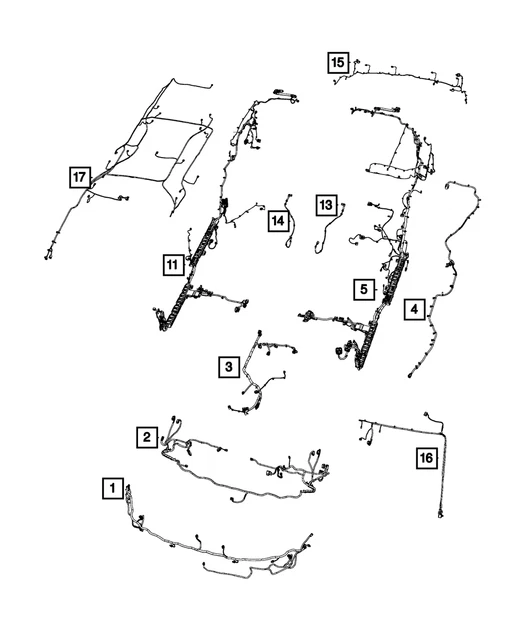Genuine Mopar Trailer Tow Wiring 68284450AD