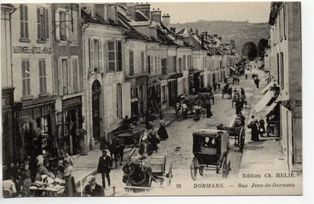 DORMANS - Marne - CPA 51 - animation couplings rue Jean de Dormans