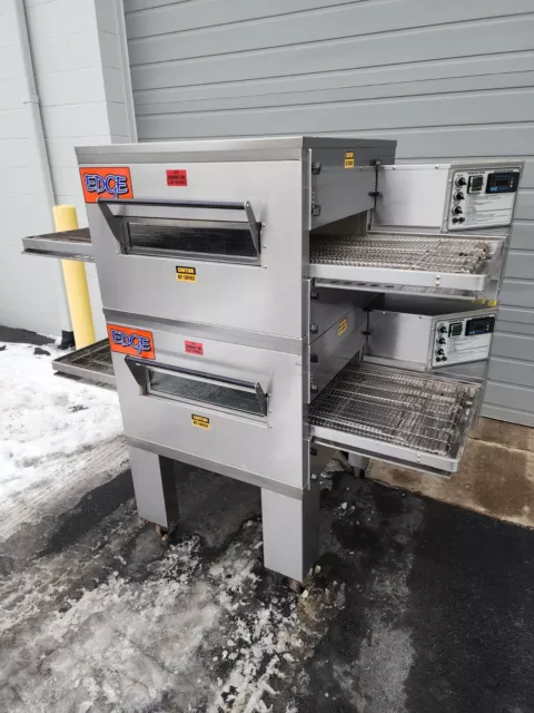 EDGE 30 Series Double Deck Gas Fired Conveyor Pizza Ovens Belt Width 18"