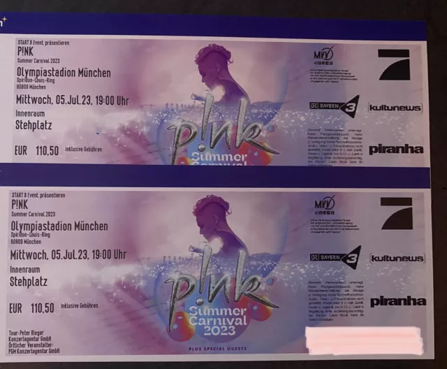1-2 Tickets PINK - 05.07.2023 - Stehplatz Innenraum - München
