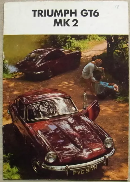 TRIUMPH GT6 Mk 2 Sports Car Sales Brochure Sept 1969 #422/969/ENG