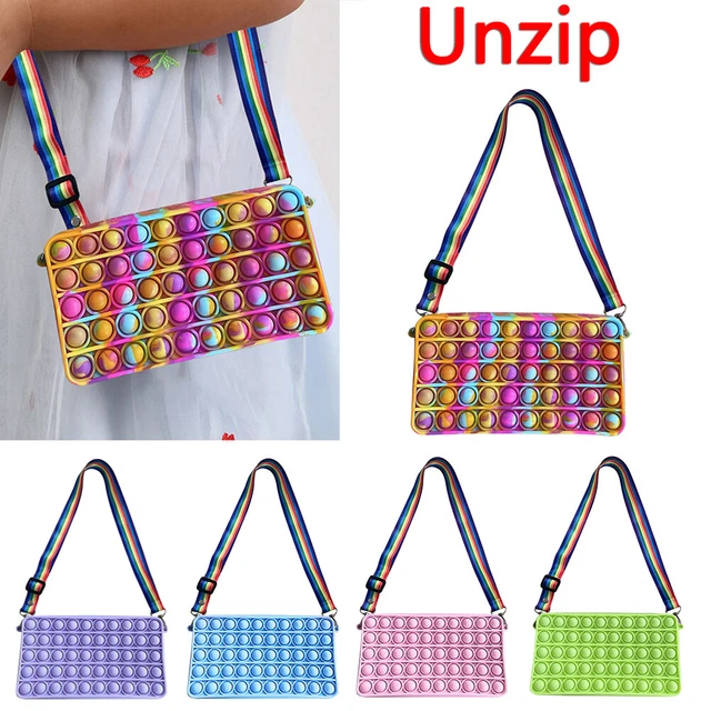 Fashion Solid Color Bubble Shoulder Crossbody Bag Small Purse Family Game 3
