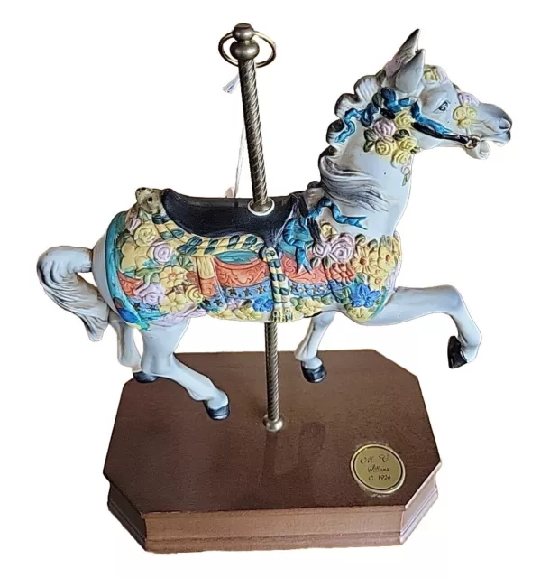 Vintage Carousel Horse Music Box "American Beauty"