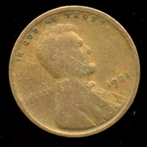 1924 P Wheat Penny Key Date Us Circulated One Lincoln Rare 1 Cent U.s Coin #1075