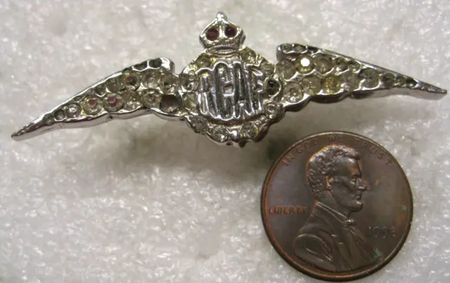 Royal Canadian Air Force RCAF Pilot Wings Sweetheart Pin,ww2