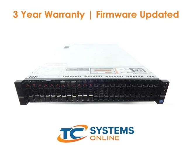 Dell R720XD 26xSFF 2x E5-2630 2.3GHZ=12Core 64GB 12x900GB SAS 10K H710