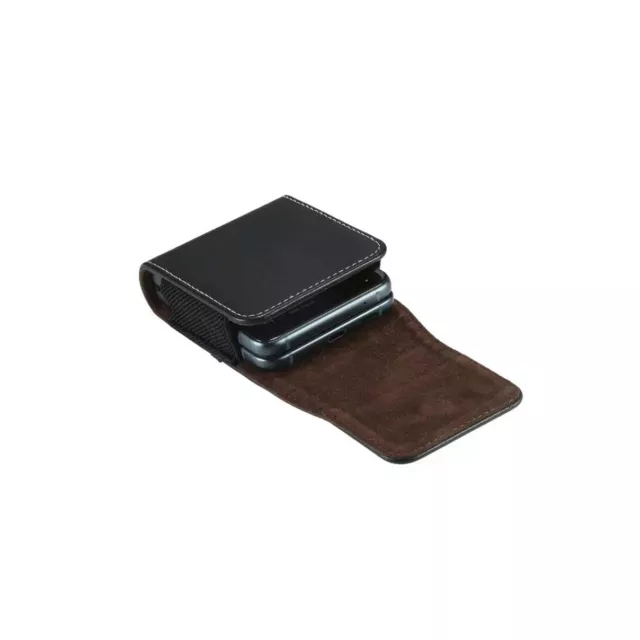 Leather Bag Belt Clip Case Holster for Samsung Galaxy Z Flip3 5G/Z Flip Holder 3