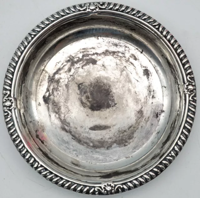 Vintage Birks Sterling Silver Coaster with Scroll Edge
