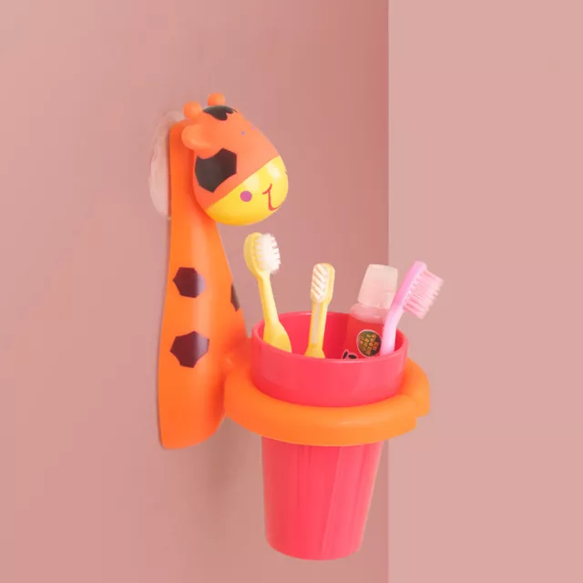 Lion Toothbrush Shelf Creative Steady Wall Suction Baby Toothbrush Cup Pp