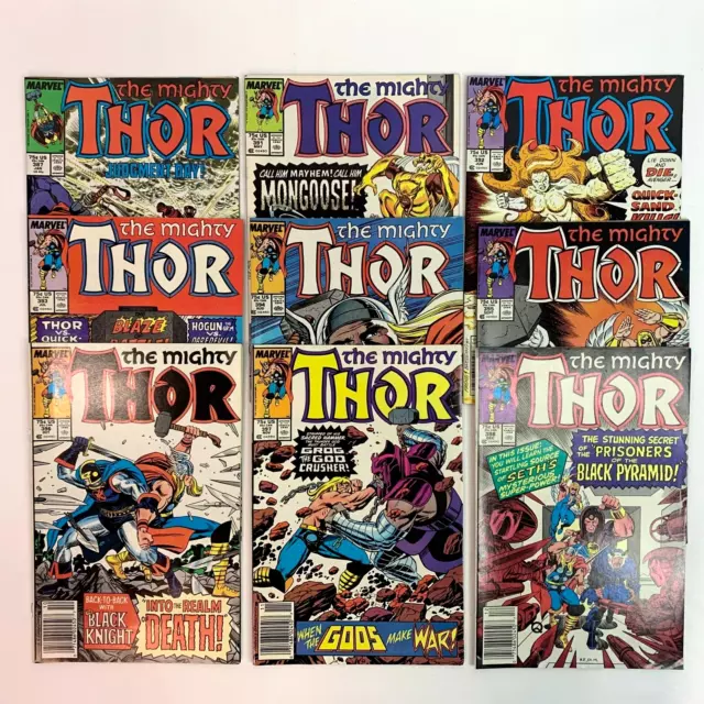 The Mighty Thor Marvel Comic Book Lot #387 & #391 to #398 Mostly Newsstands
