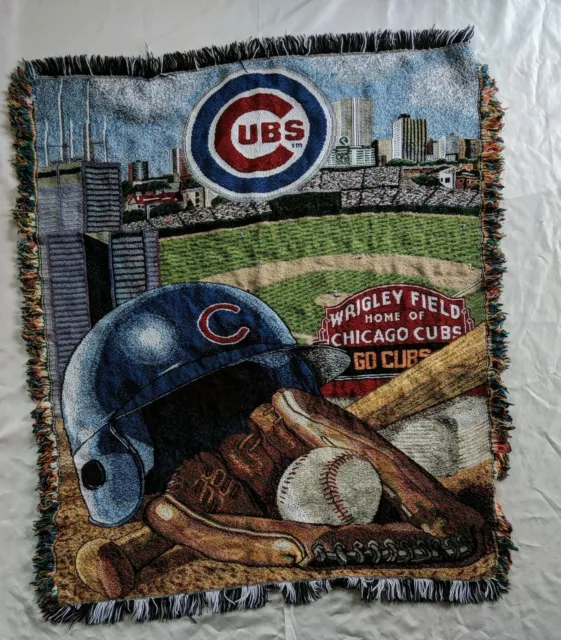 Vintage Chicago Cubs Wrigley Field Blanket The Northwest Company 44"×53"
