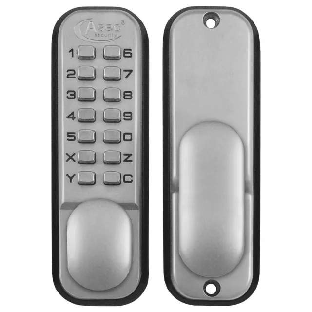 Asec Digital Push Button Mechanical Door Lock Key Pad Code Combination Access