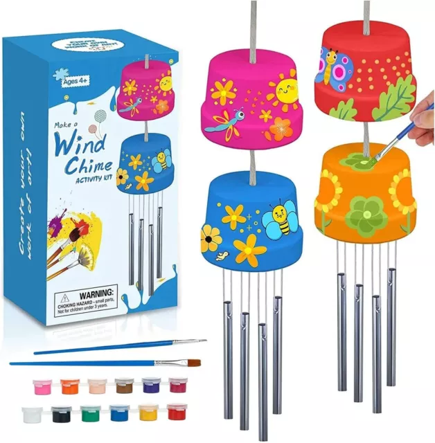 Make A Wind Chime 2-Pack Arts & Crafts Kits for Kids Boys & Girls Toys Ages 5 6