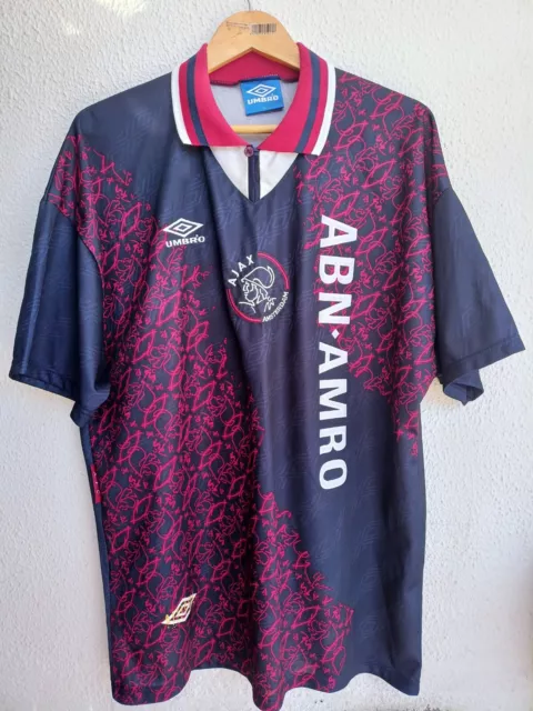 Ajax Amsterdam Away Shirt Umbro Jersey 1994 1995 Size XL Football Soccer Vintage