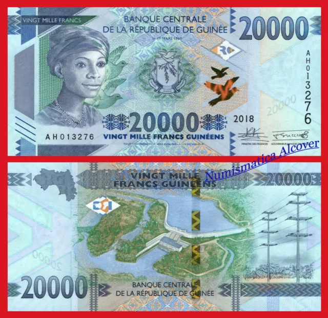 GUINEA 20000 Francs francos 2018 (2019) Pick New SC  / UNC