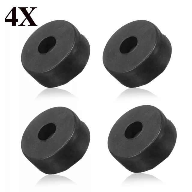 4X Gummipuffer Schwingungsdämpfer Silentblock Gummi-Metall Schwarz 38mm x 15mm