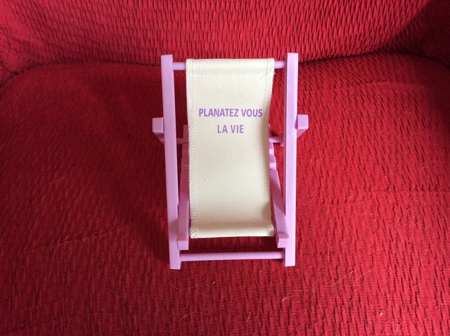 Chaise longue pour poupée ou accessoire portable