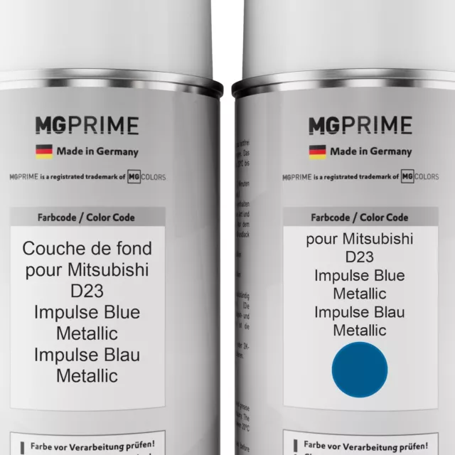 Peinture Voiture kit bombe aérosol 2c pour Mitsubishi D23 Impulse Blue Metallic 2