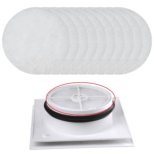 10Pc Filtro Aria G3/ISO Per Helios ELF-DLV 125 110 Mm, Filtro di Scarico Rotondo, Filtri Aria Adatto, Efficace Filtrazione Polvere Grossa
