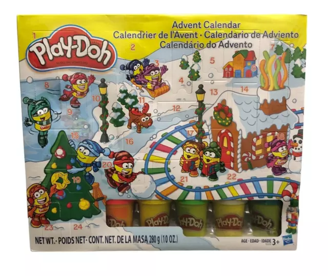 Play-Doh Hasbro Advent Calendar 5 Cans Of Modeling Compound 24 Accessories 2021
