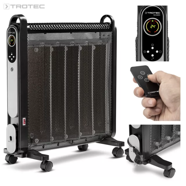 Trotec Convecteur design TCH 2310 E, chauffage d'appoint, convection,  radiateur électrique portatif, chauffage mobile portable
