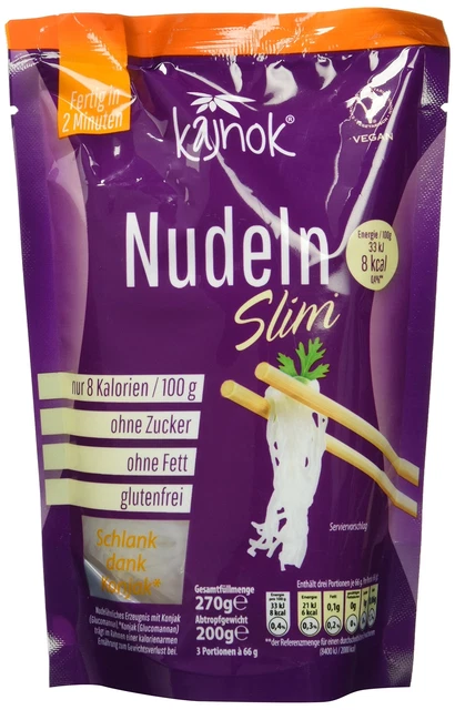 Pasta Kajnok Slim Pasta No Carb 10x 270g 10x 200g peso a goccia NUOVA MHD 7/24