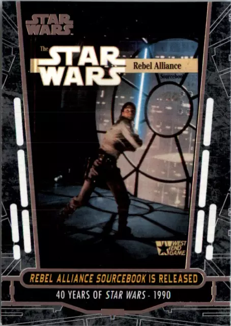 2017 Star Wars 40th Anniversary Card #74 Rebel Alliance Sourcebook is Released