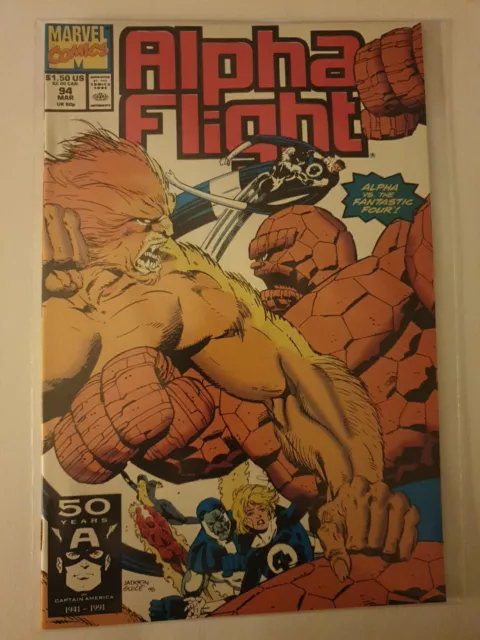 Alpha Flight #94 Marvel Comics Mar 1991 NM + Bagged Starring The Fantastic Four