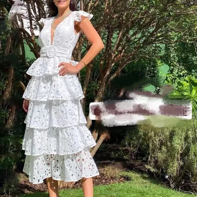 Jonna Vestido Maxi de Encaje Boho