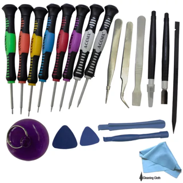 20 Pcs Mobile Phone Repair Tool Kit Screwdriver Set iPhone iPod iPad Samsung UK