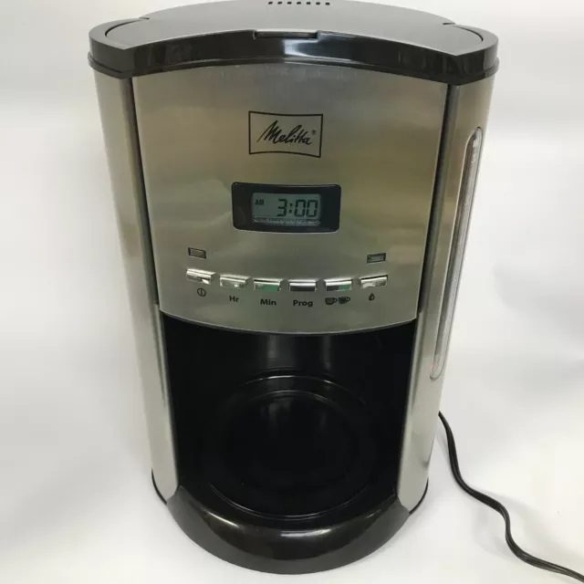 Melitta ME12DSB 12 Cup Programmable Stainless Steel Coffee Maker NO CARAFE