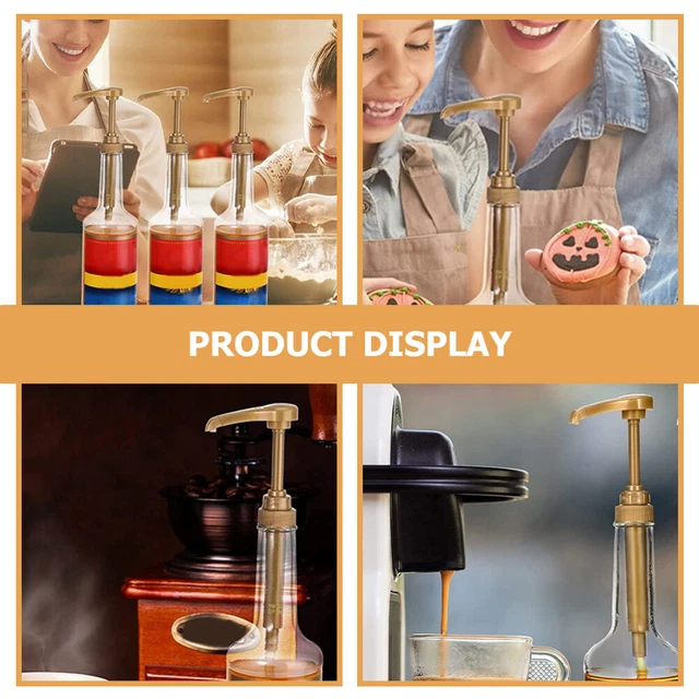 8 PCS PP Golden Syrup Pump Hand Soap Dispenser Coffee Pumps For £13.55