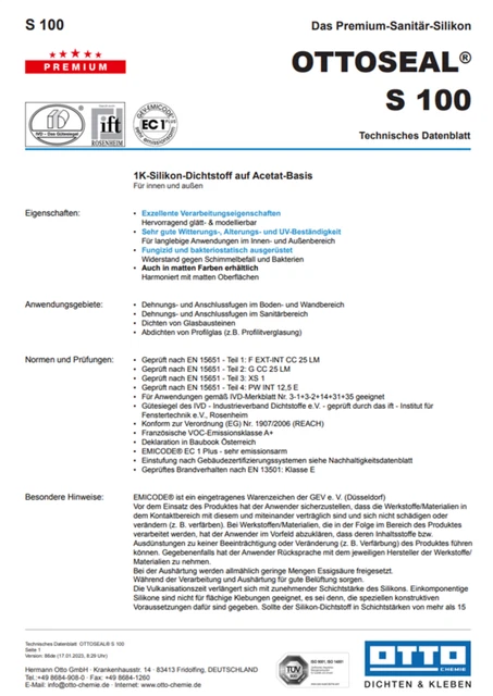 Mastic Polyuréthane OTTOSEAL P305 600 ML Mastic, Pour Distension Et - Foto 5