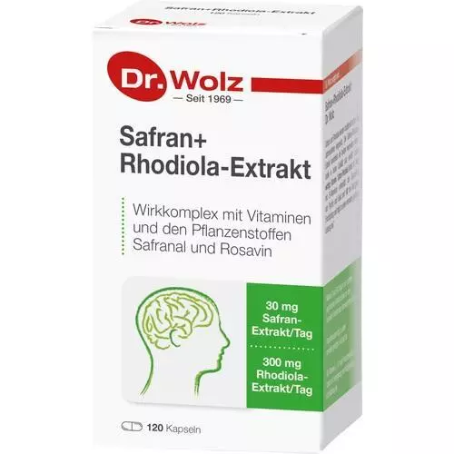 SAFRAN+RHODIOLA-Extrakt Dr.Wolz Kapseln, 120 St PZN 10251944